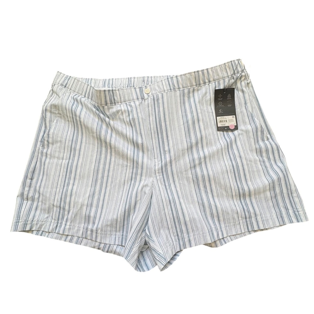 VRST Striped Hybrid Shorts Swim Trunks Elastic Waist Quick Dry Stripe XXL Resort